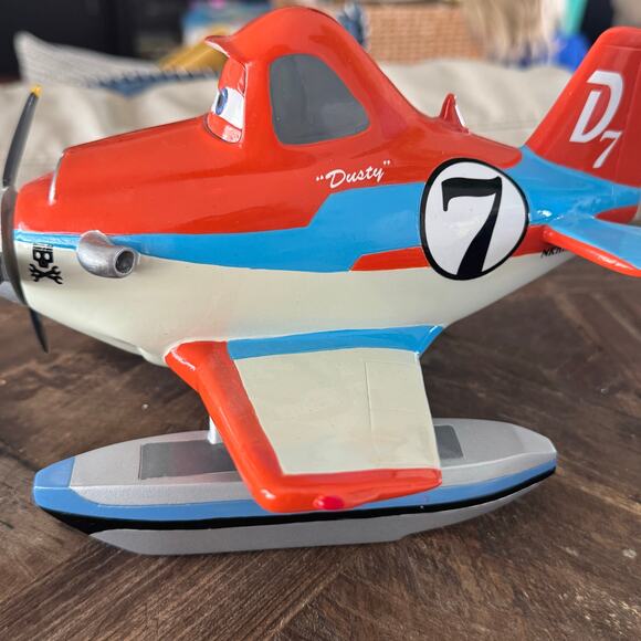 Disney Pixar Planes Fire & Rescue Dusty Coin Bank Rare Collectable - Picture 7 of 8
